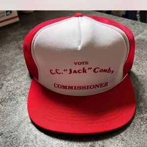 Red and White Campaign Cap